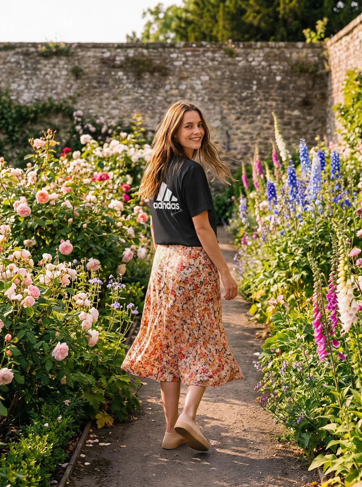 ADHDas bootleg tee, worn by Lily