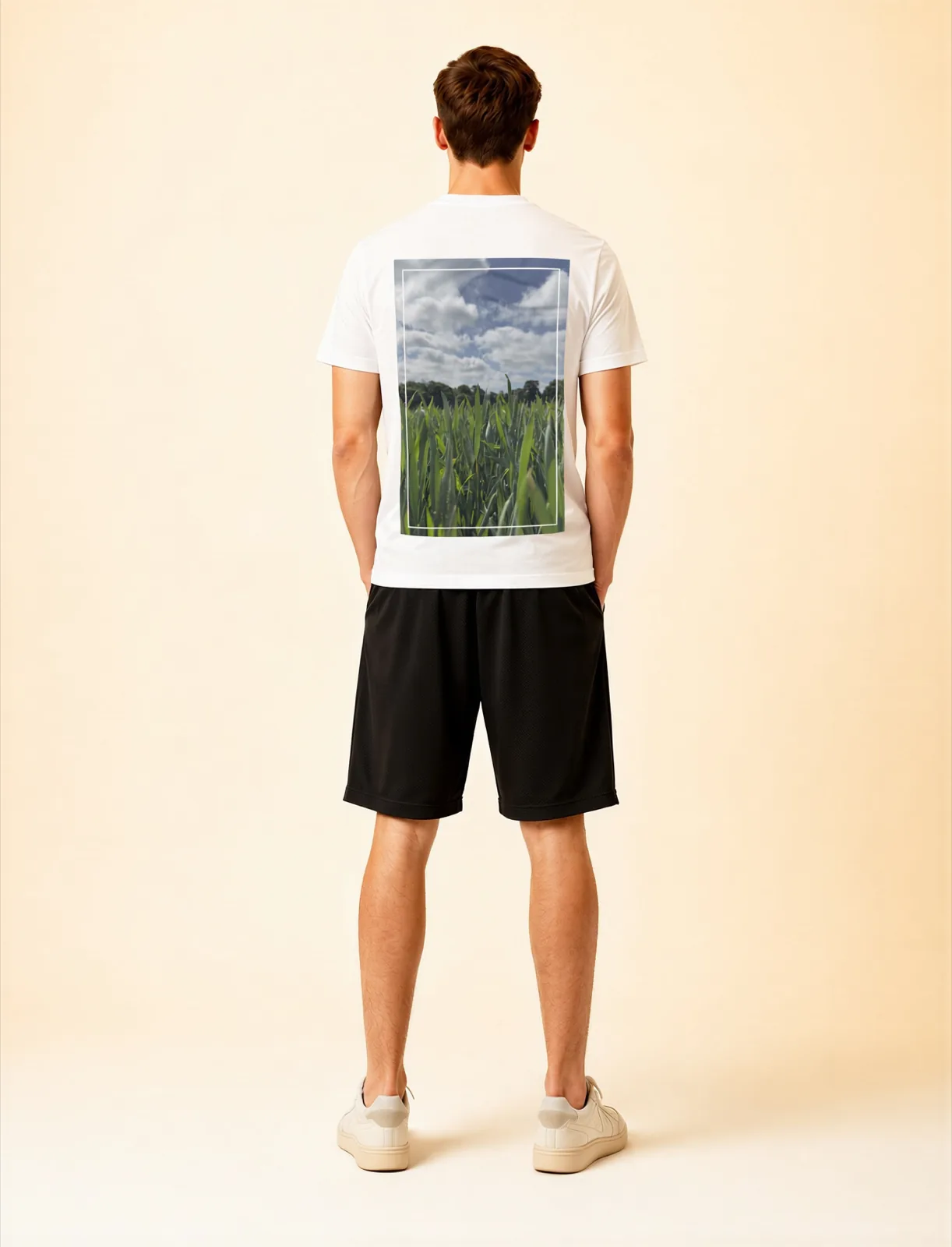 The framed tee worn