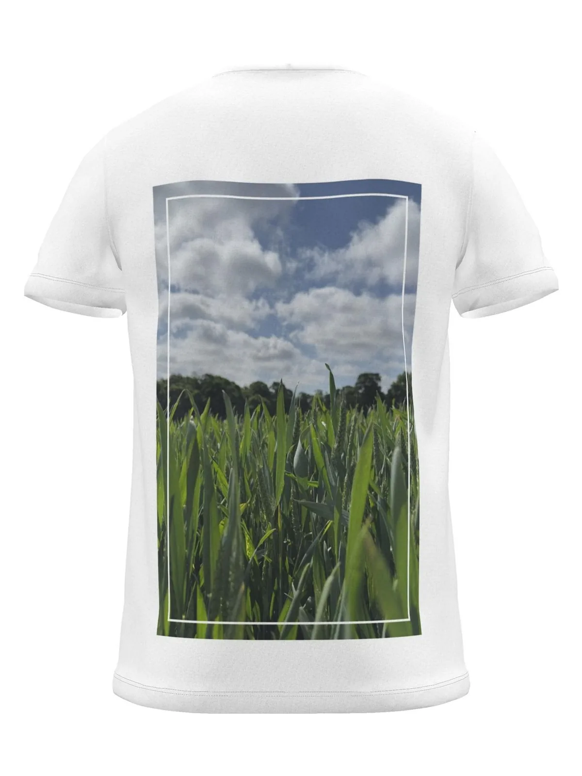 Framed nature photograph on an Its.That. tee