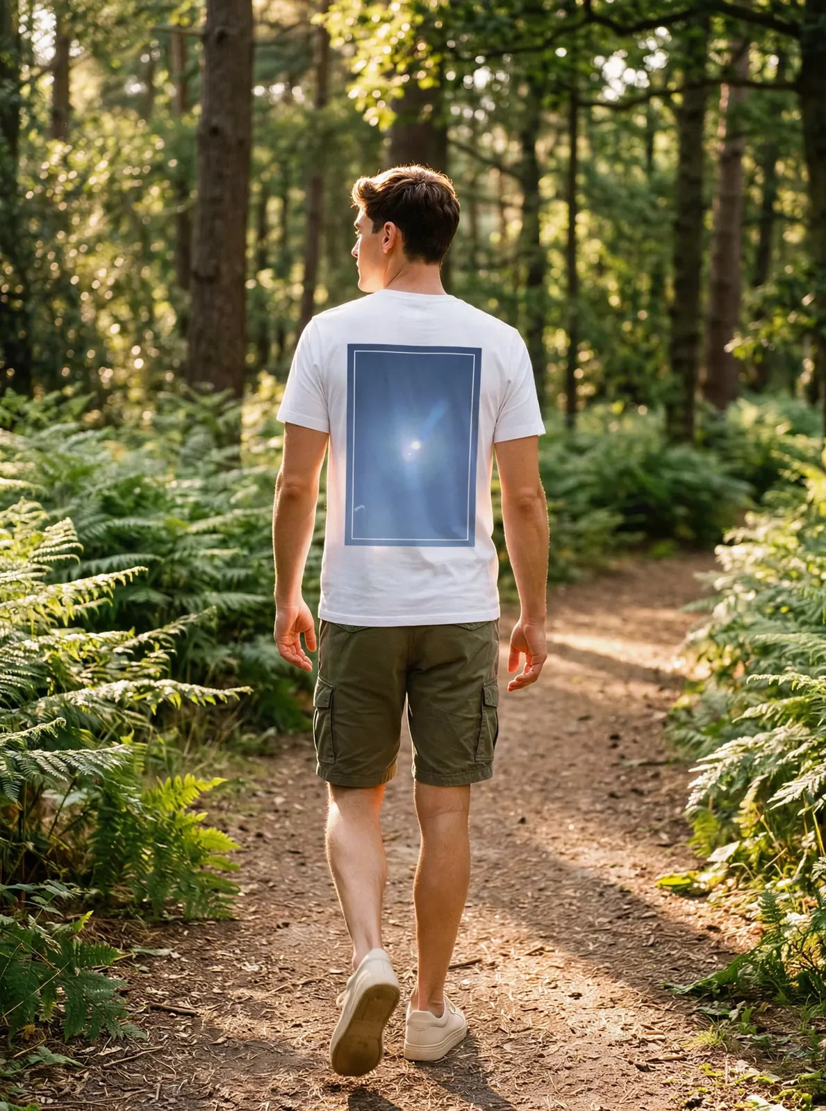 Framed nature photograph on an Its.That. tee