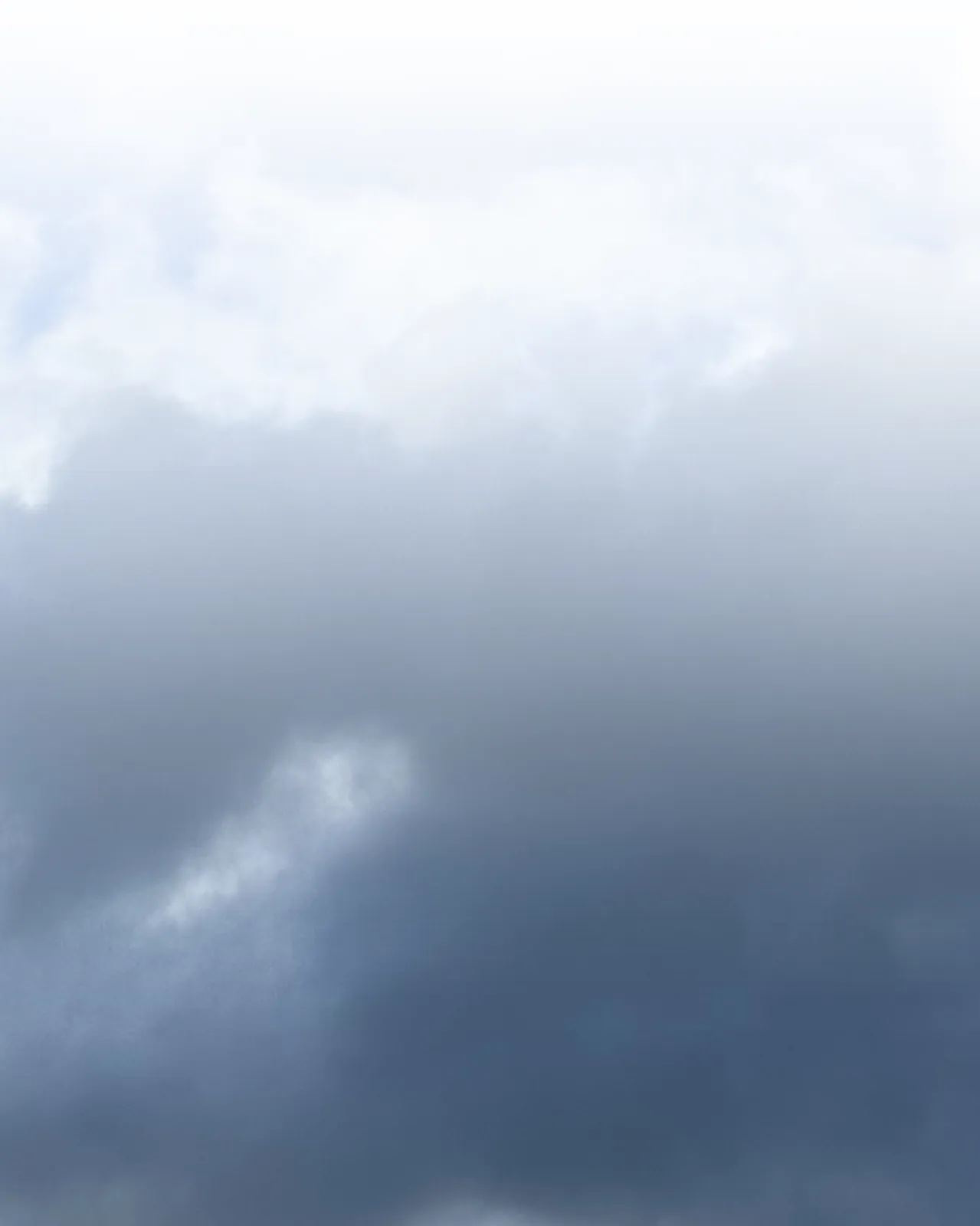 Blue sky with clouds, photographed for the print series