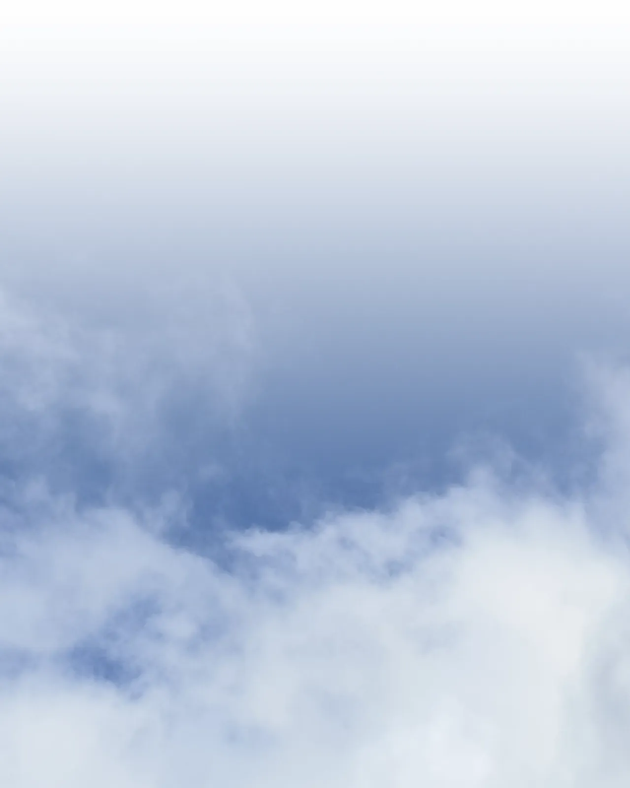 Blue sky with clouds, photographed for the print series