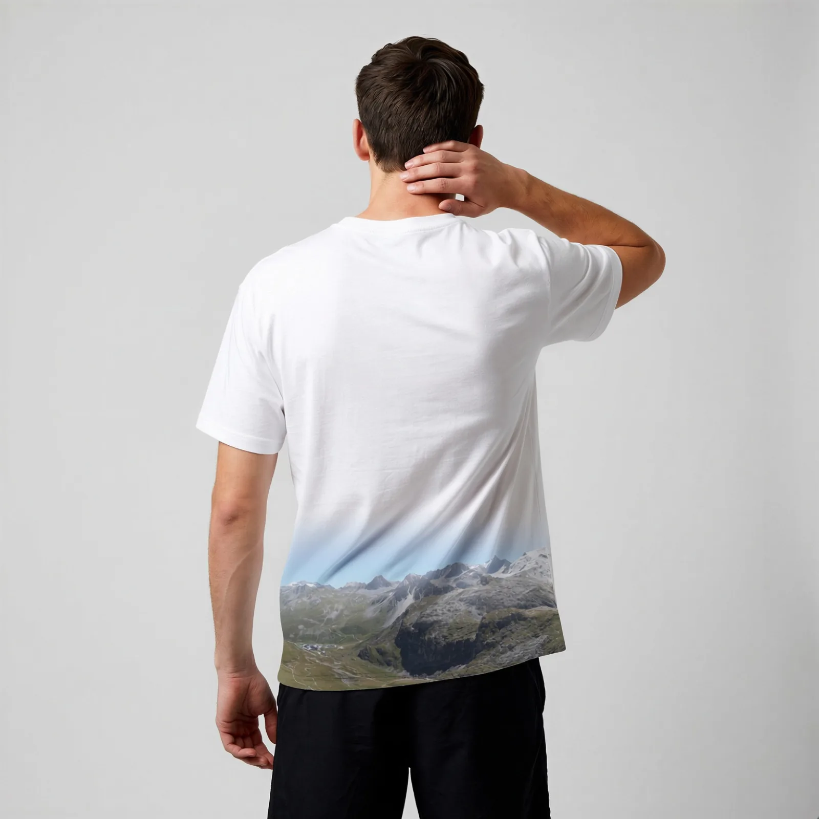 360 degree wrap-around print, Tignes, Alps