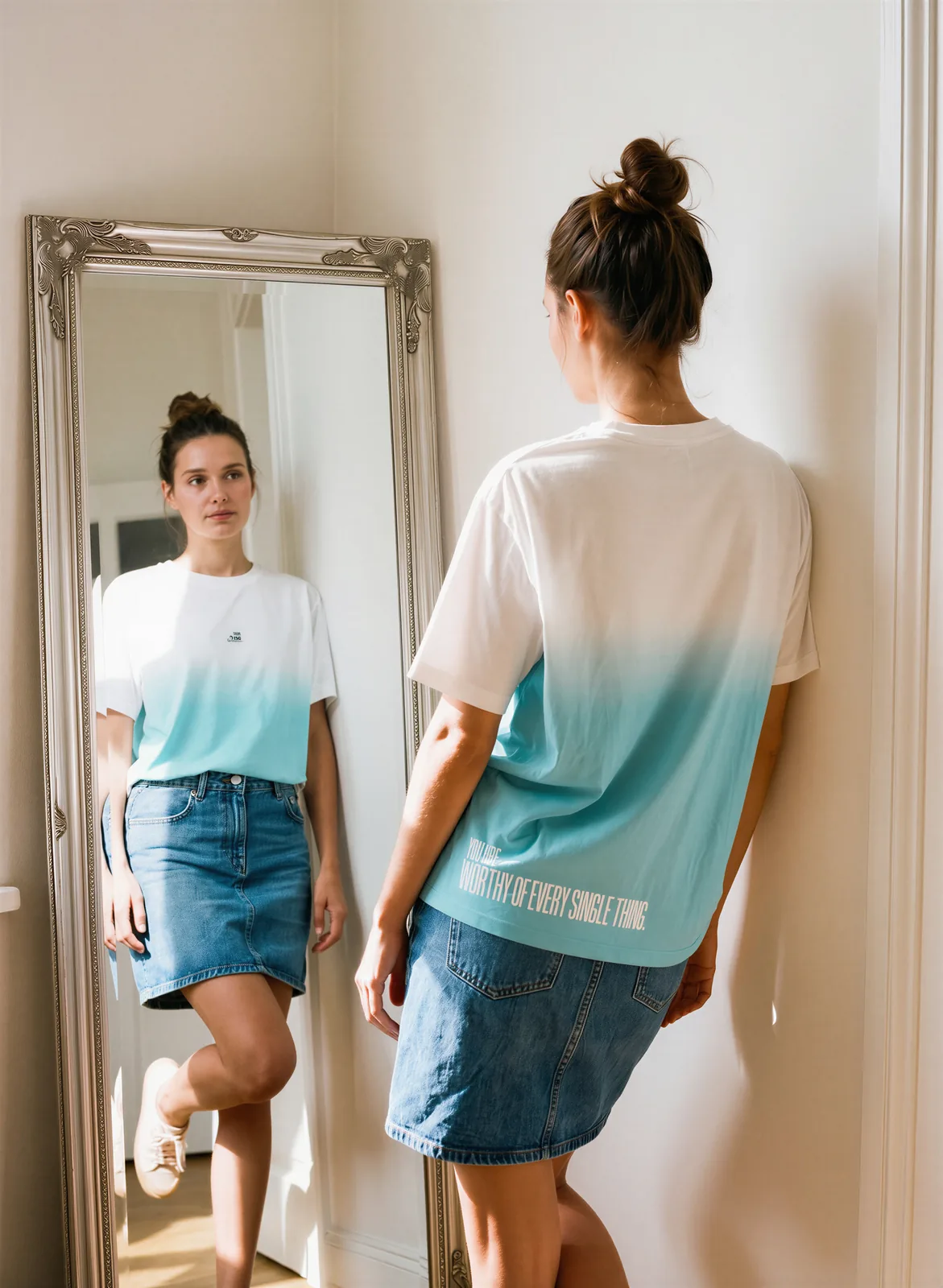 You are worthy of every single thing printed along the hem