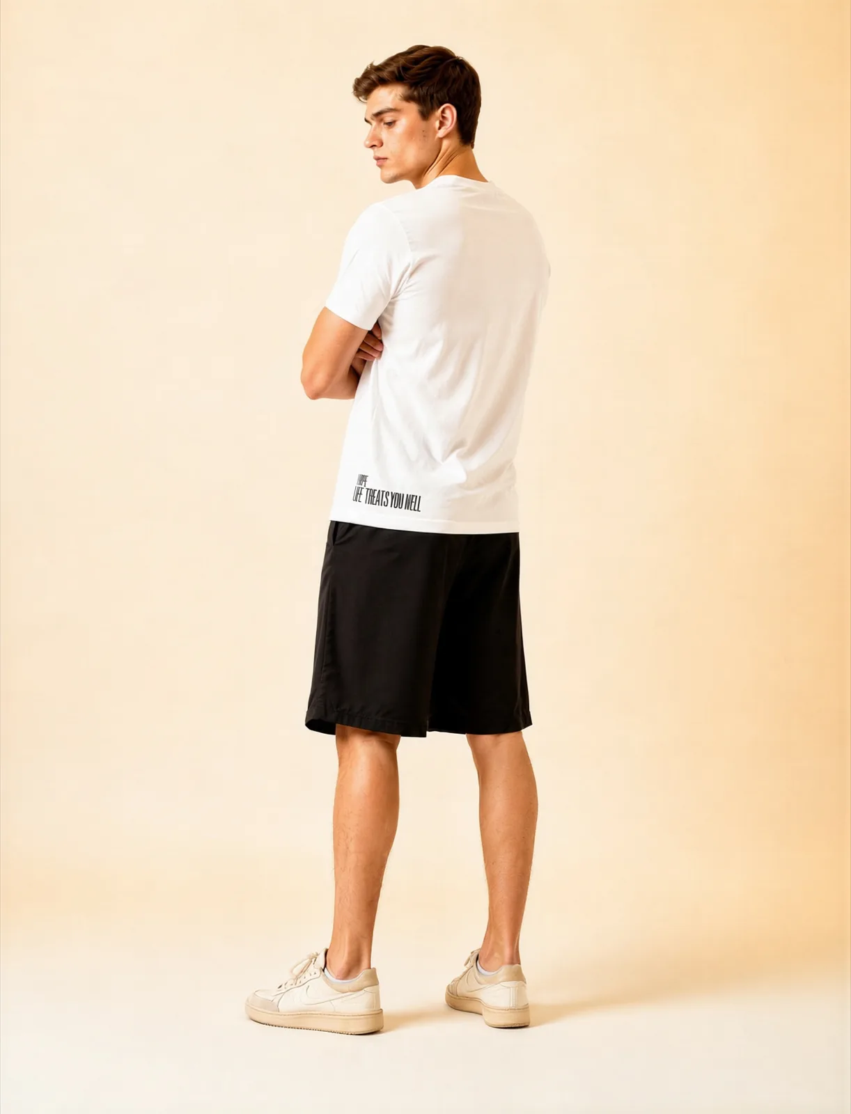 Words worth repeating printed along the hem