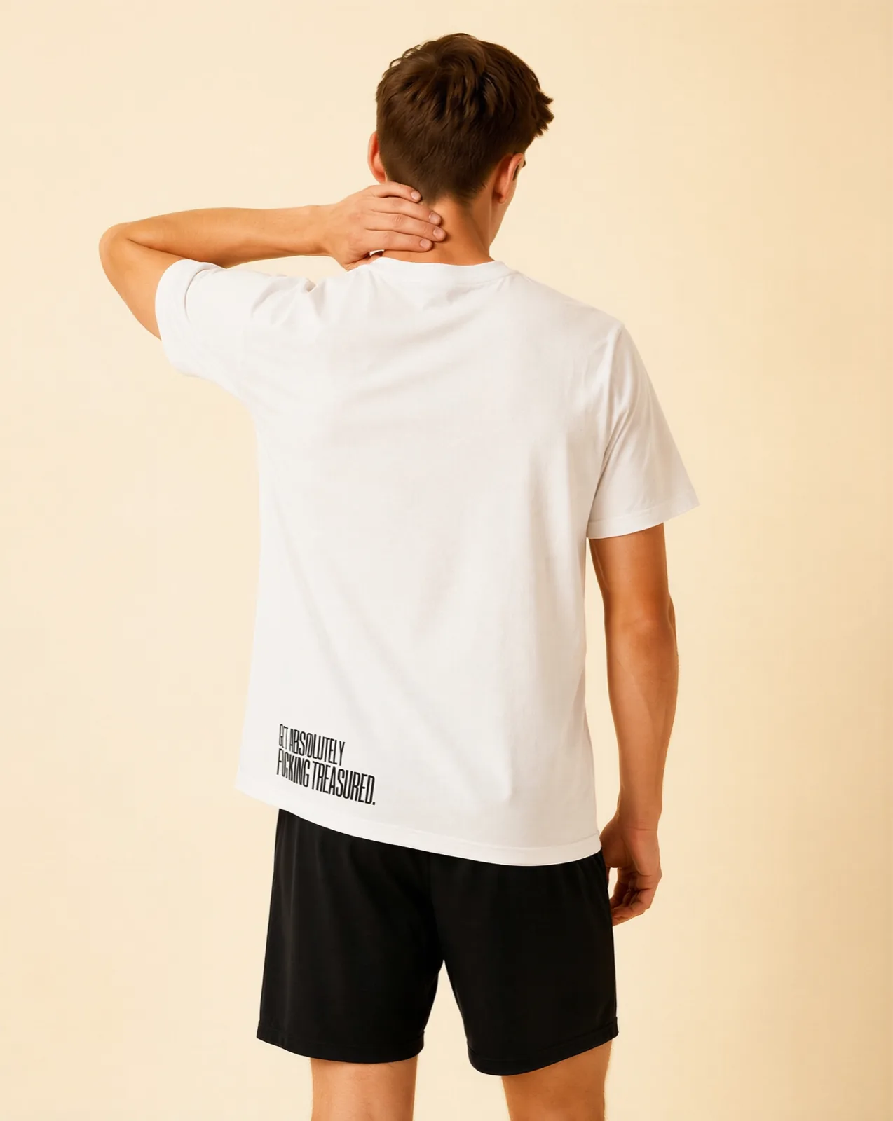 Words worth repeating printed along the hem
