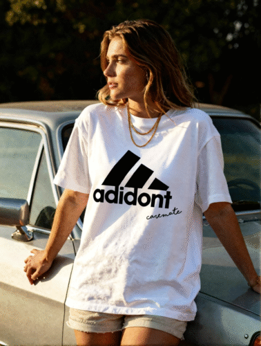 Adhdas fuck mate | Adidas Bootleg T-shirt