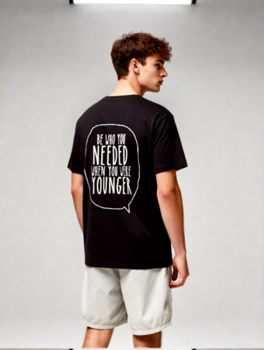 Be Who You Needed | Positivity Backprint T-shirt