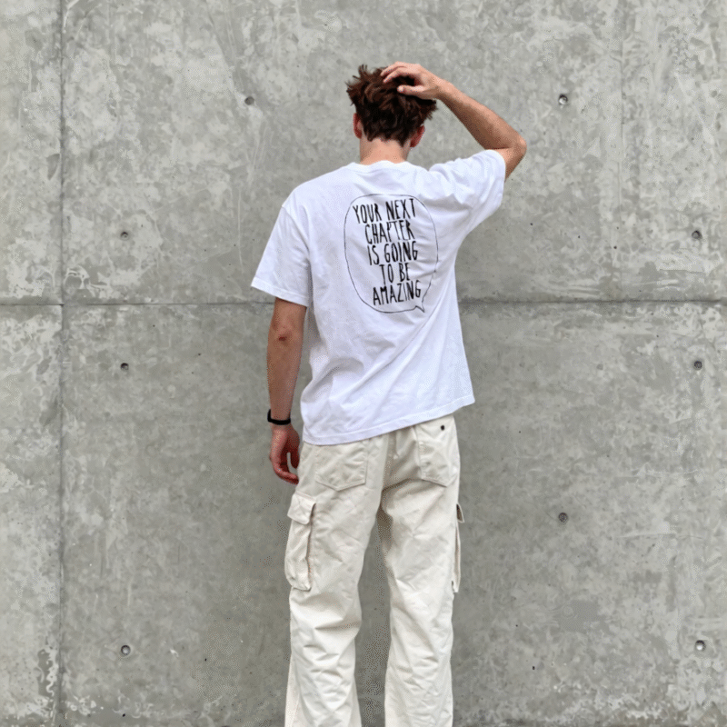 Your next chapter is going to be amazing | Positivity Backprint T-shirt