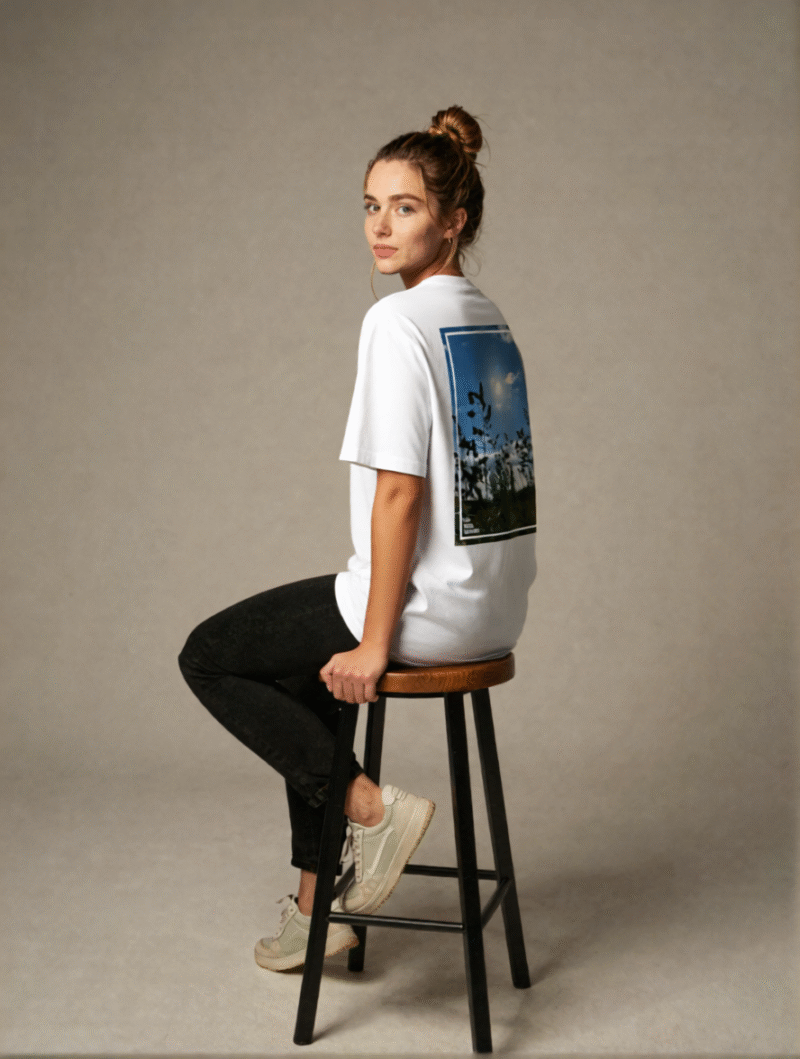 Meadow T-shirt Woman Photoshoot