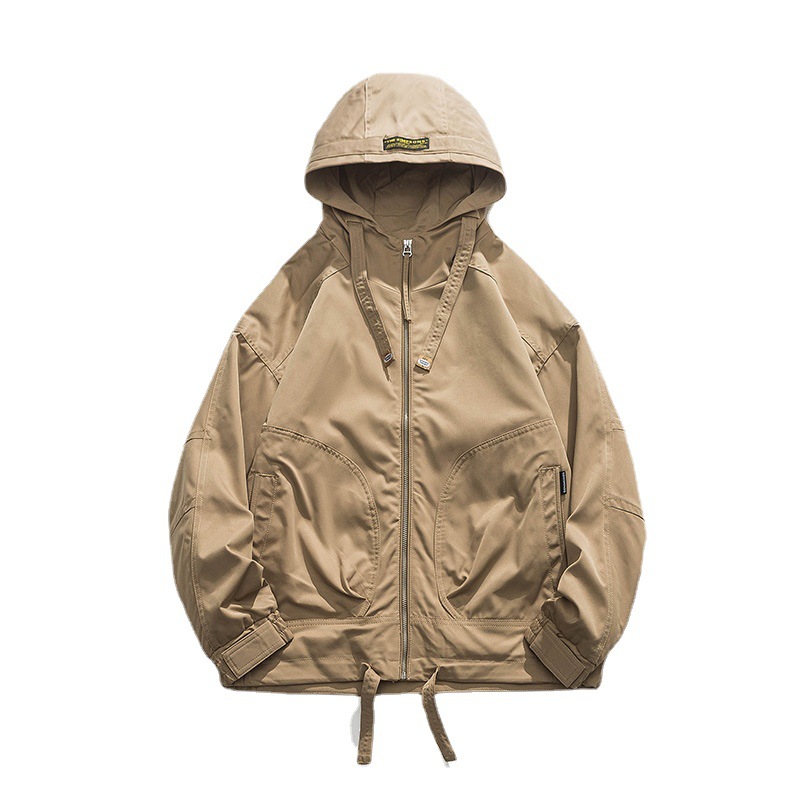 Hooded Jacket - Water-resistant, Loose fit, Smart-casual