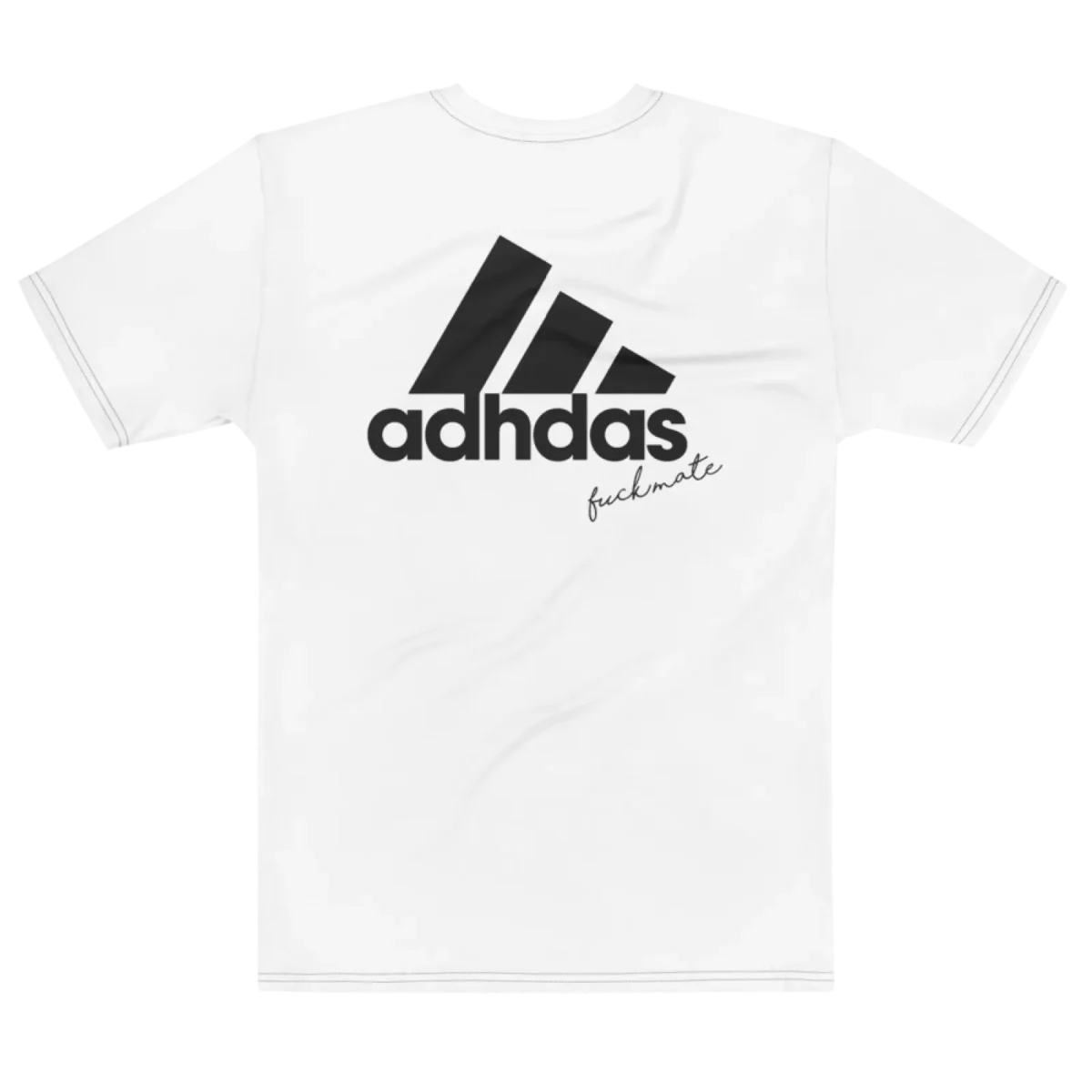 ADHDas Backprint Tee, flat back view, Its.That.