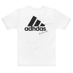 ADHDas Backprint Tee, flat back view, Its.That.