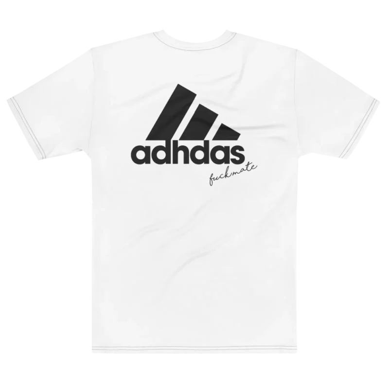 ADHDas Backprint Tee, flat back view, Its.That.