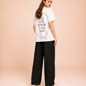 "it got better before and it will again" Backprint Tee, back view, Its.That.