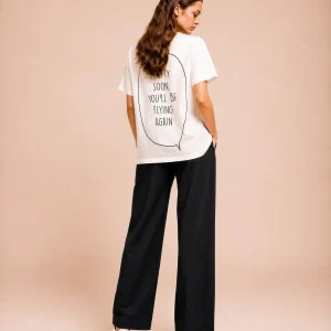 "pretty soon, you'll be flying again" Backprint Tee, back view, Its.That.