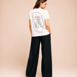 "WHY ARE WE SO QUICK TO ASSUME EVERYONE IS DOING BETTER THAN WE ARE?" Backprint Tee, back view, Its.That.