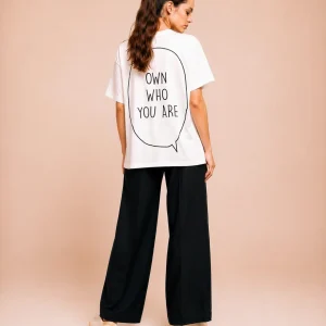 "Own who you are" Backprint Tee, back view, Its.That.