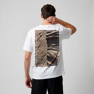 'Sandstone Strata' Photo Print | Backprint T-shirt, back view, Its.That.