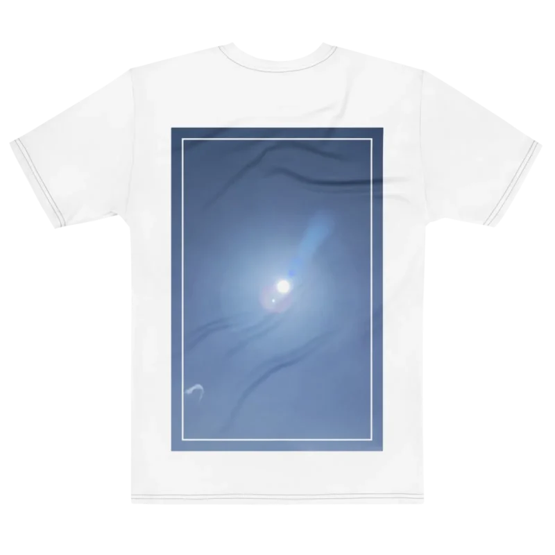 'Open Sky' Photo Print | Backprint T-shirt, flat back view, Its.That.