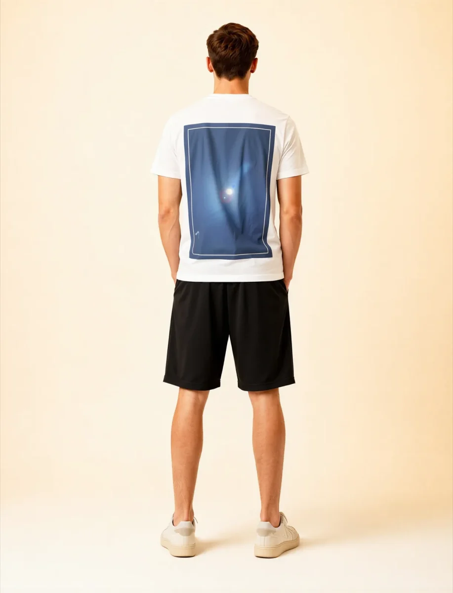 'Open Sky' Photo Print | Backprint T-shirt, back view, Its.That.