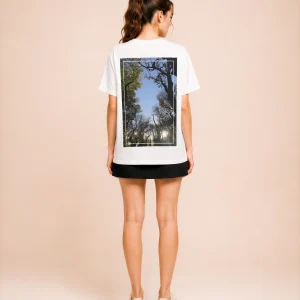 'Tall Trees' Photo Print | Backprint T-shirt, back view, Its.That.