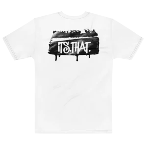 'Graffiti' Word-art | Backprint T-shirt, flat back view, Its.That.