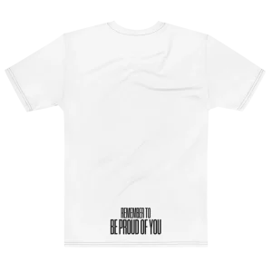 "Be proud of you" Backprint Tee, flat back view, Its.That.