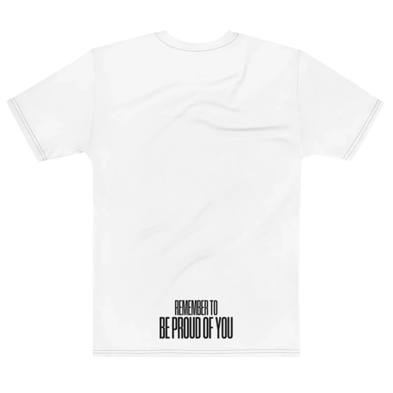 "Be proud of you" Backprint Tee, flat back view, Its.That.
