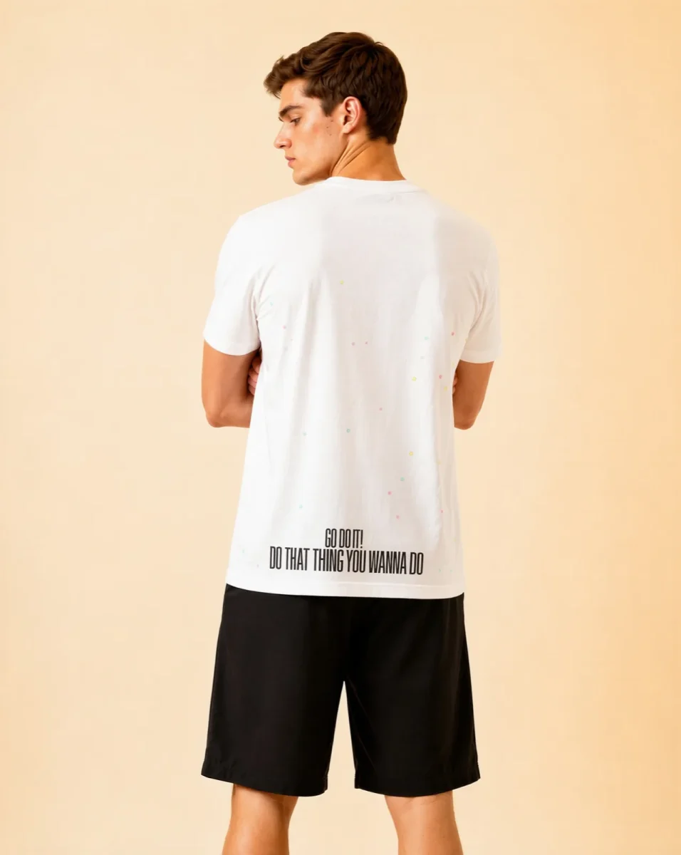 "GO DO THAT THING YOU WANNA DO" Backprint Tee, back view, Its.That.