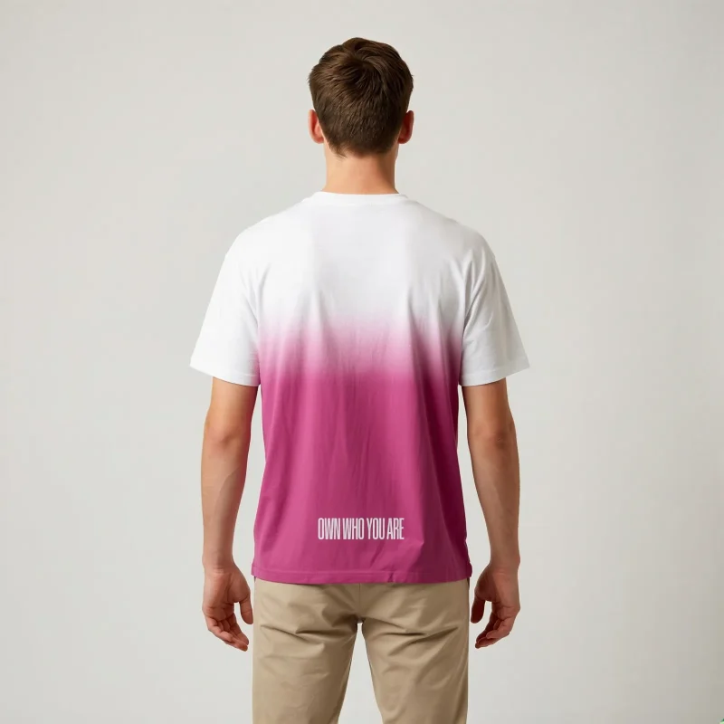 "Own who you are" Backprint Tee, back view, Its.That.