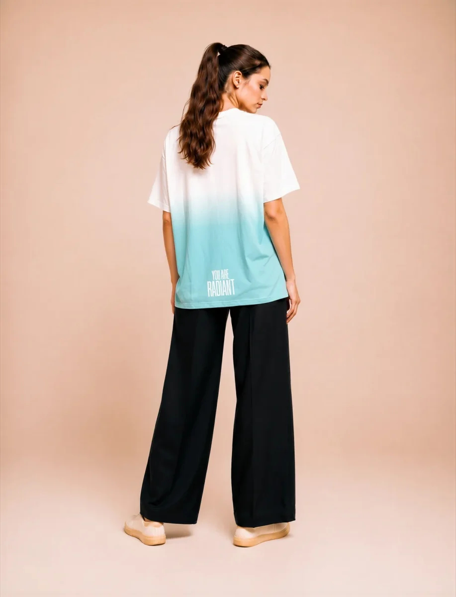 "YOU ARE RADIANT" Backprint Tee, back view, Its.That.