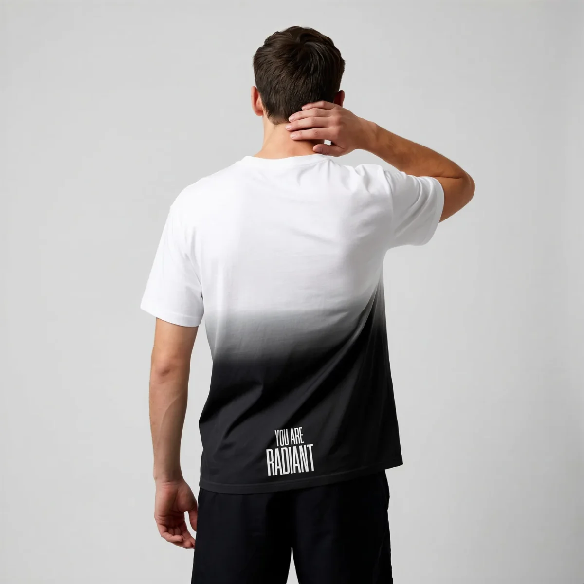 "YOU ARE RADIANT" Backprint Tee, back view, Its.That.