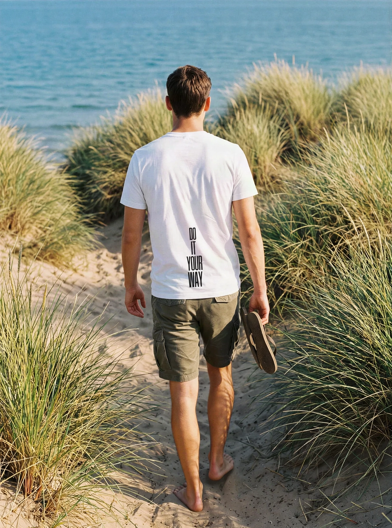 "DO IT YOUR WAY" Backprint Tee, on model
