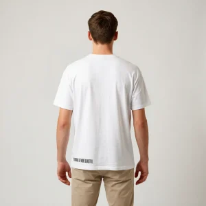 "you make life more beautiful." Backprint Tee, back view, Its.That.