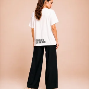"Be such a good soul that people crave your vibes." Backprint Tee, back view, Its.That.