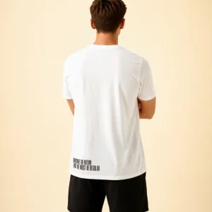 "Overcome the notion that we must be regular" Backprint Tee, back view, Its.That.