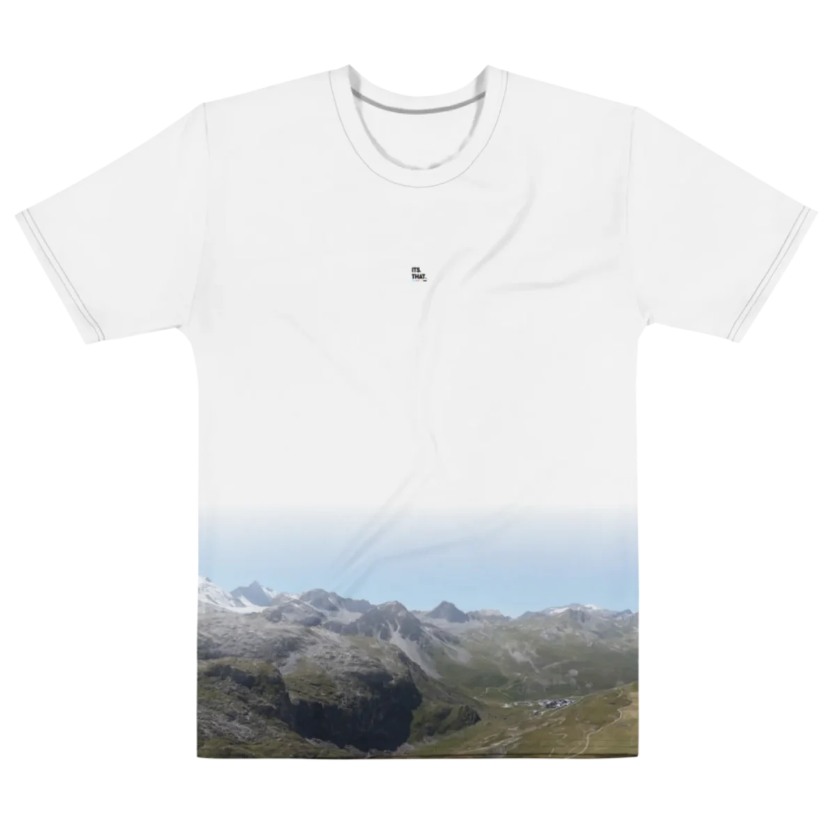 Its.That. Tignes Alpine 360 Wrap Tee, flat front view, Its.That.
