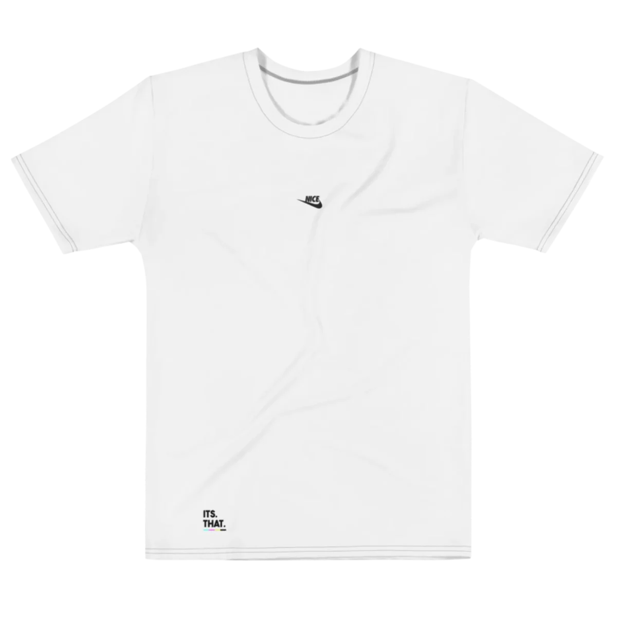 Nice Tick Front Tee, flat front view, Its.That.