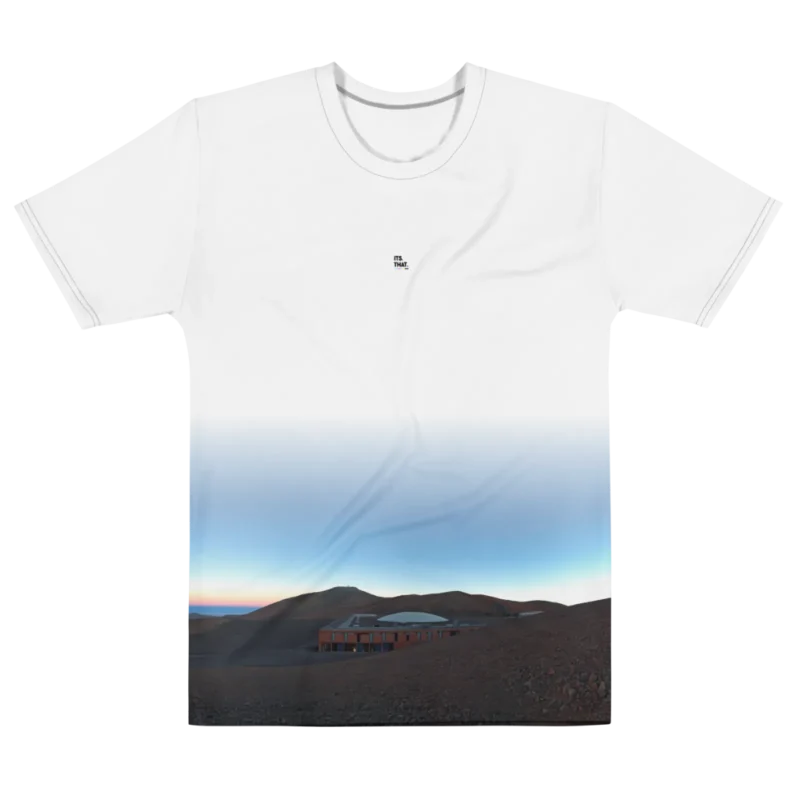 Its.That. Paranal Panorama 360 Wrap Tee, flat front view, Its.That.