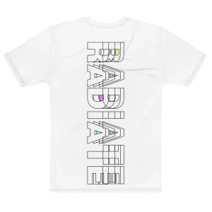 Its.That. Radiate Word-Art Tee (CMYK), flat back view, Its.That.