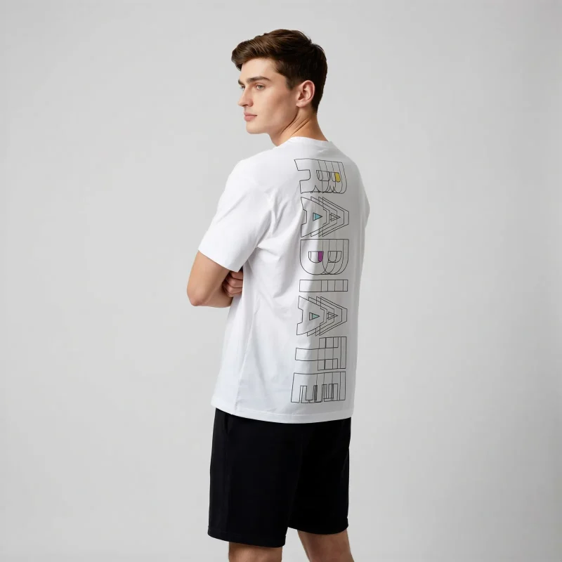 Its.That. Radiate Word-Art Tee (CMYK), back view, Its.That.