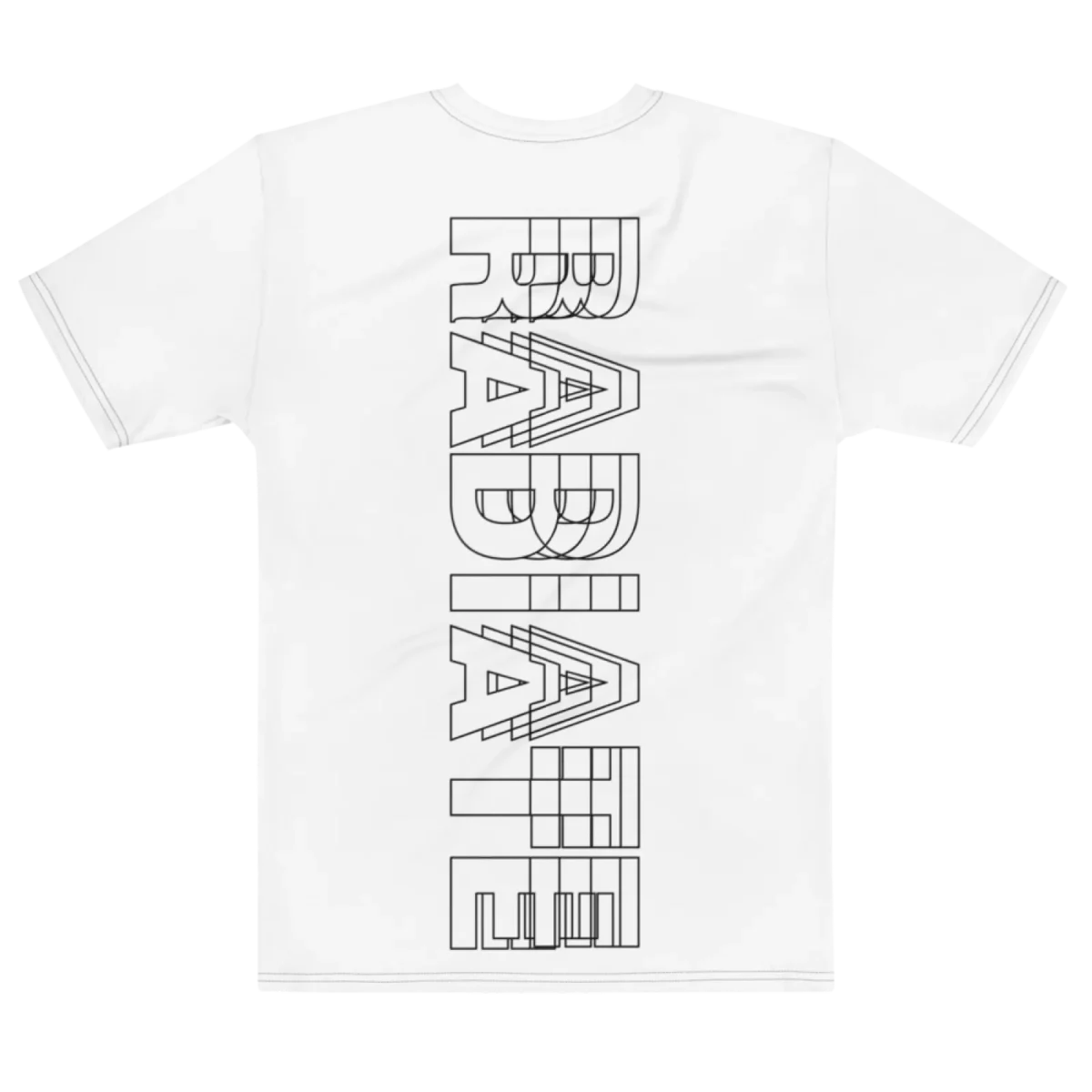 Its.That. Radiate Word-Art Tee, flat back view, Its.That.