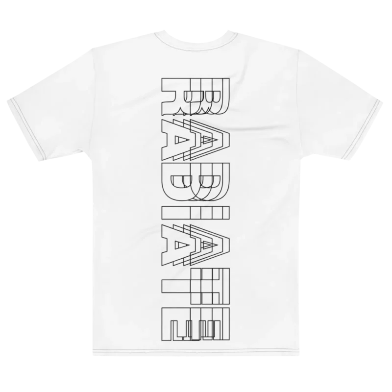 Its.That. Radiate Word-Art Tee, flat back view, Its.That.