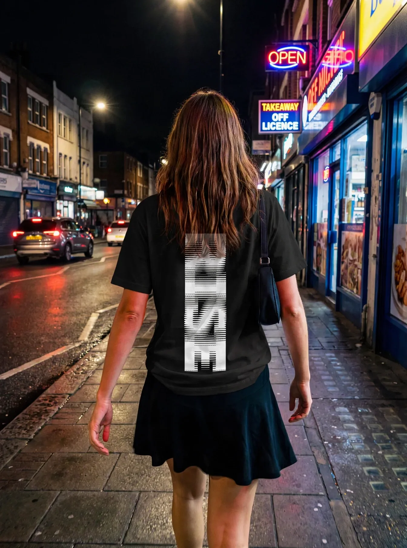 Its.That. Rise Word-Art Tee worn by a model