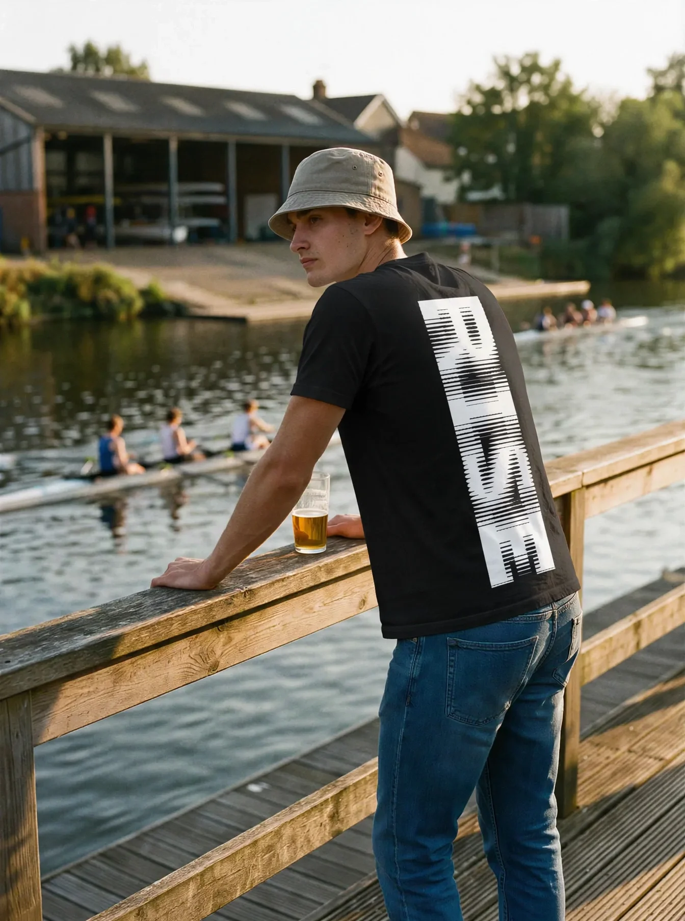 Its.That. Rise Word-Art Tee worn by a model