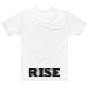 Its.That. Rise (Rotated) Word-Art Tee (CMYK), flat back view, Its.That.