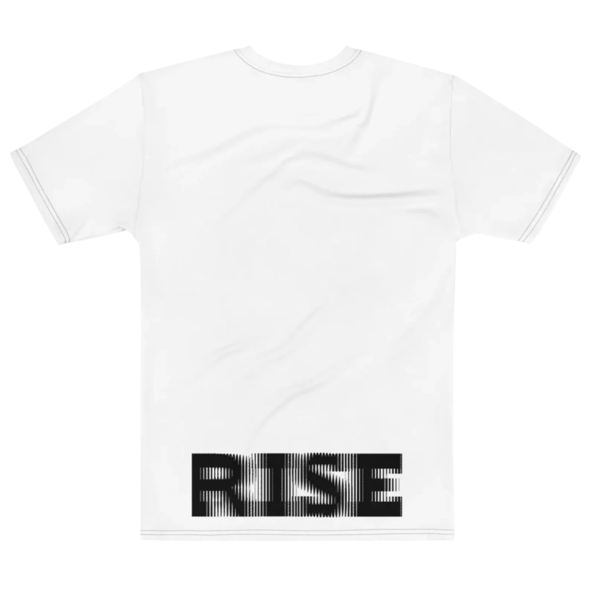 Its.That. Rise (Rotated) Word-Art Tee, flat back view, Its.That.