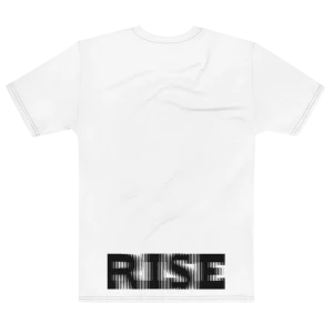 Its.That. Rise (Rotated) Word-Art Tee, flat back view, Its.That.