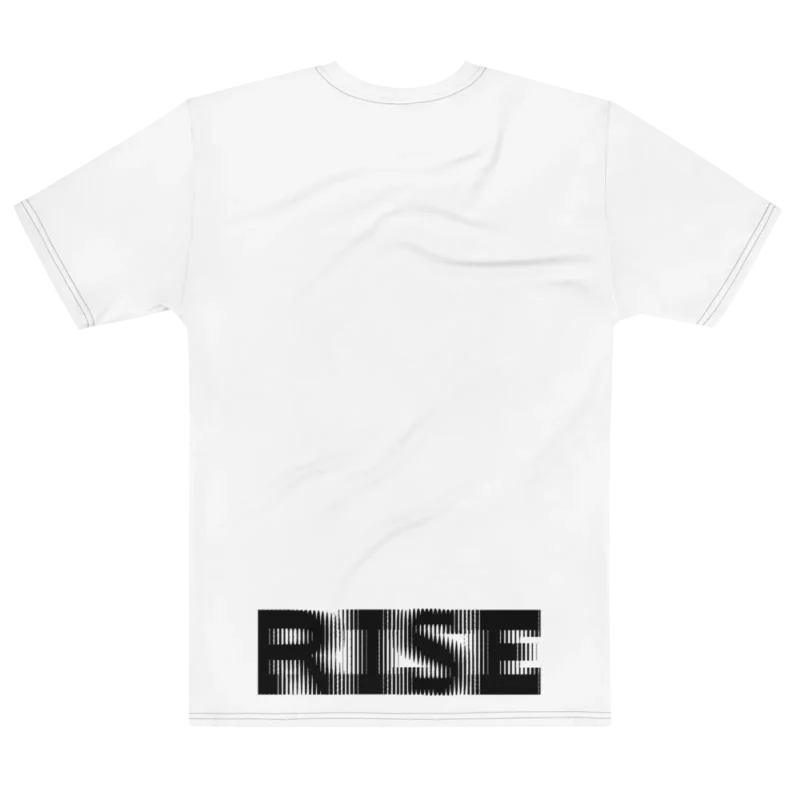 Its.That. Rise (Rotated) Word-Art Tee, flat back view, Its.That.